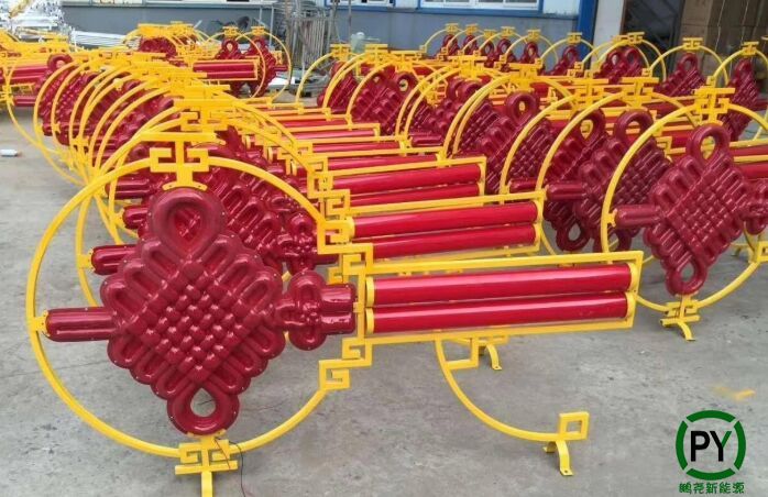 保定廠家：路燈桿上的中國結多少錢一個